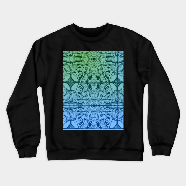 wicked awesome bic pen doodle-tiled :) Crewneck Sweatshirt by Twisted Shaman